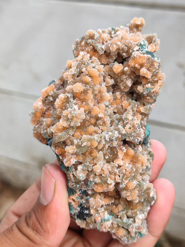 Sparkle ✨ Orange Chalcedony on Heulandite Matrix Natural Mineral specimen. - image 2