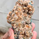 Sparkle ✨ Orange Chalcedony on Heulandite Matrix Natural Mineral specimen. - image 2