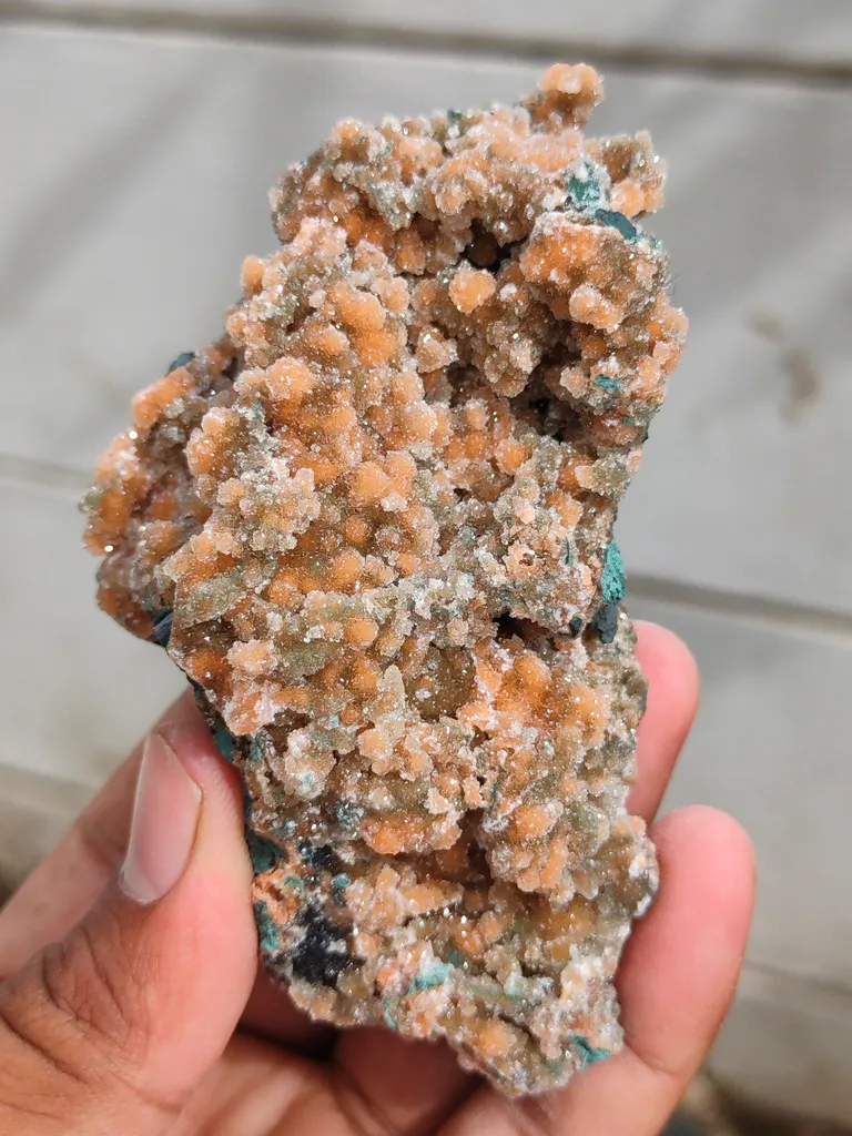 Sparkle ✨ Orange Chalcedony on Heulandite Matrix Natural Mineral specimen. - image 7