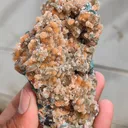 Sparkle ✨ Orange Chalcedony on Heulandite Matrix Natural Mineral specimen. - image 7