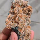 Sparkle ✨ Orange Chalcedony on Heulandite Matrix Natural Mineral specimen. - image 4