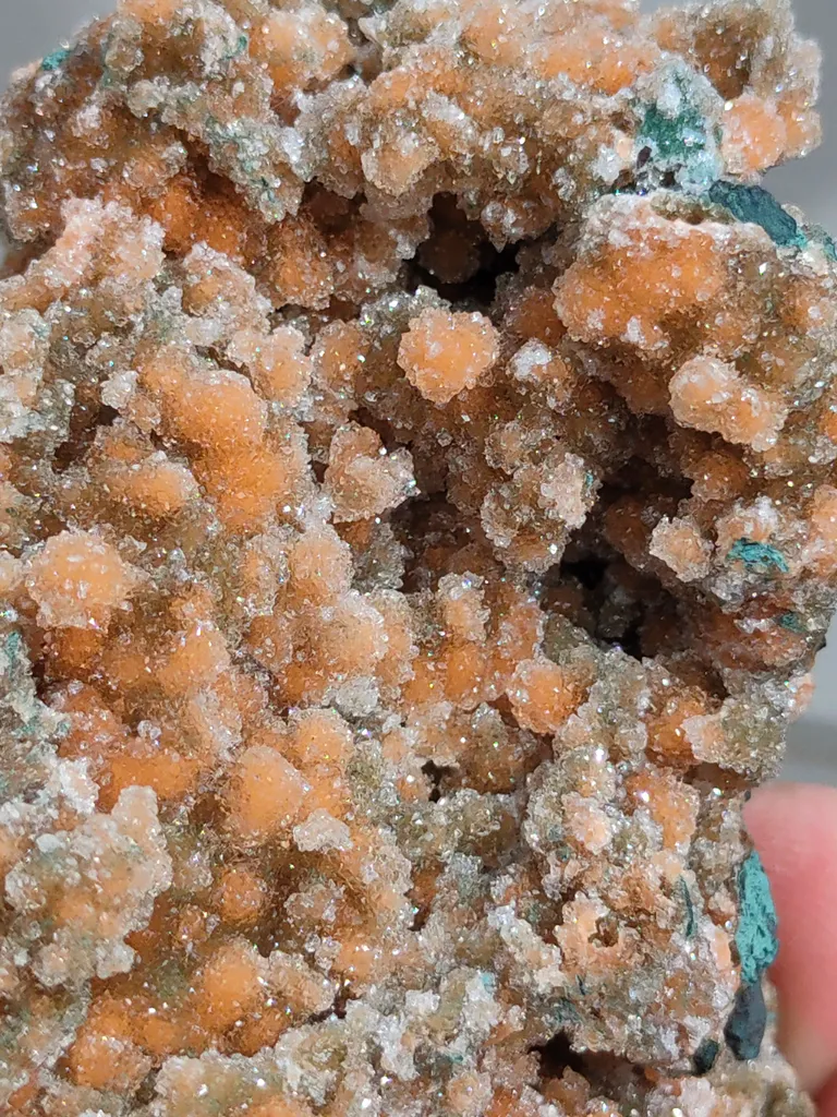 Sparkle ✨ Orange Chalcedony on Heulandite Matrix Natural Mineral specimen. - image 3