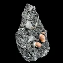 Sparkling Black Chalcedony Plate with Stilbite & Cubic Apophyllite – Rare Cabinet Mineral Specimen from Nashik - image 4