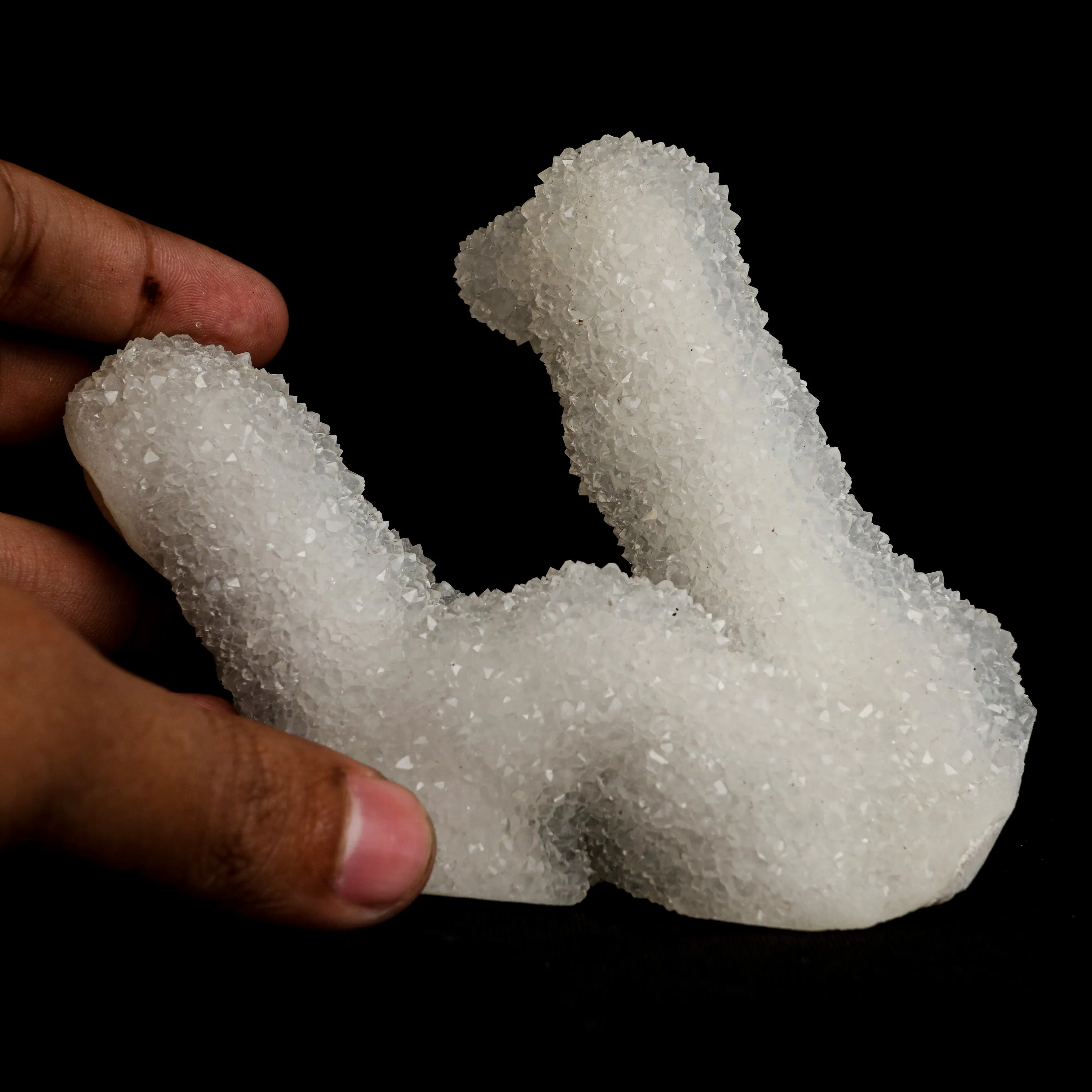 Sparkling MM Quartz Coral Formation Natural Mineral Specimen - image 5