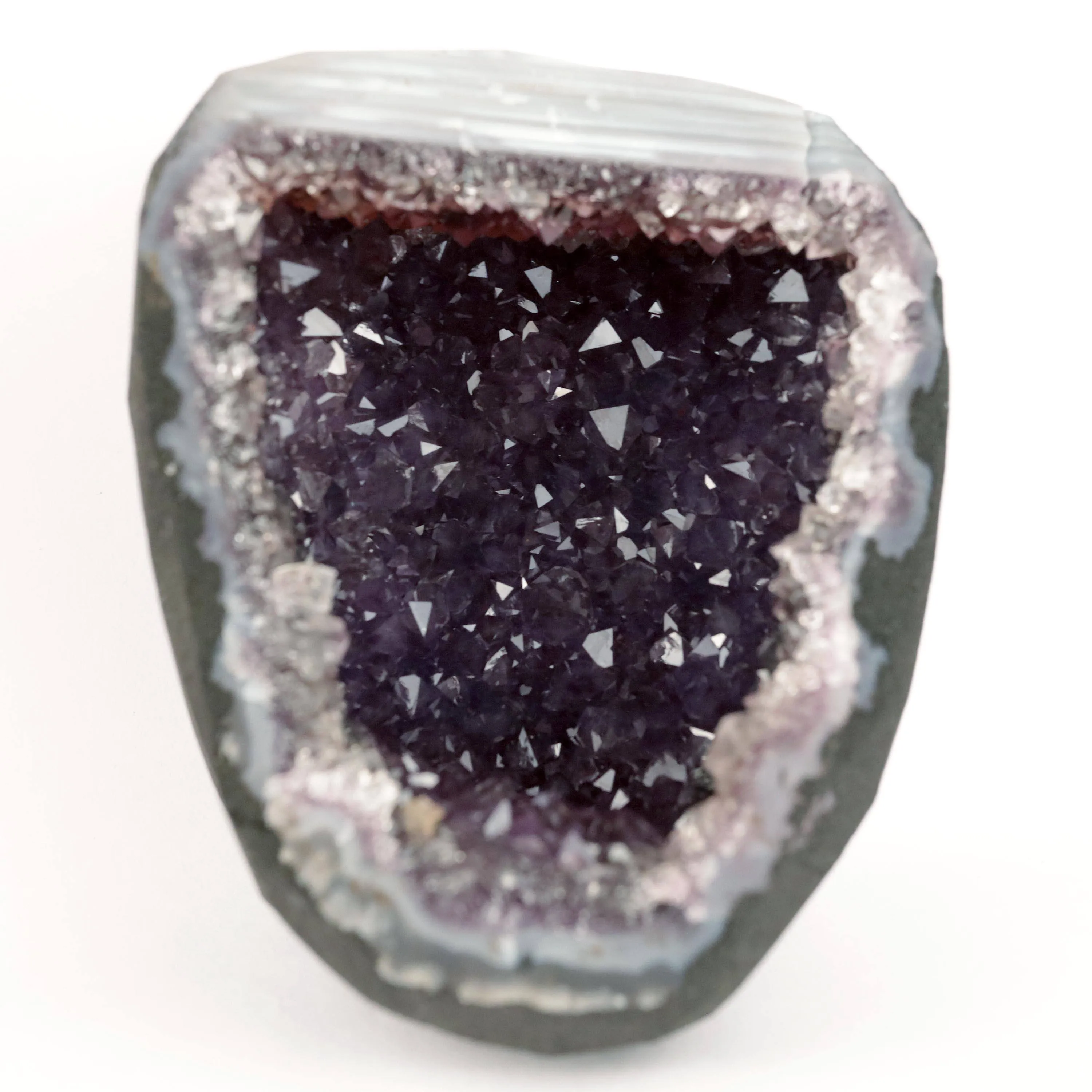 Sparkling Purple Amethyst Geode Natural Mineral Specimen - image 5