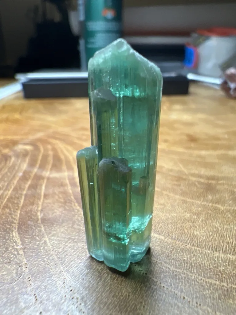 Spectacular Glowing Electric Blue Tourmaline from Afghanistan - 10075 - image 6
