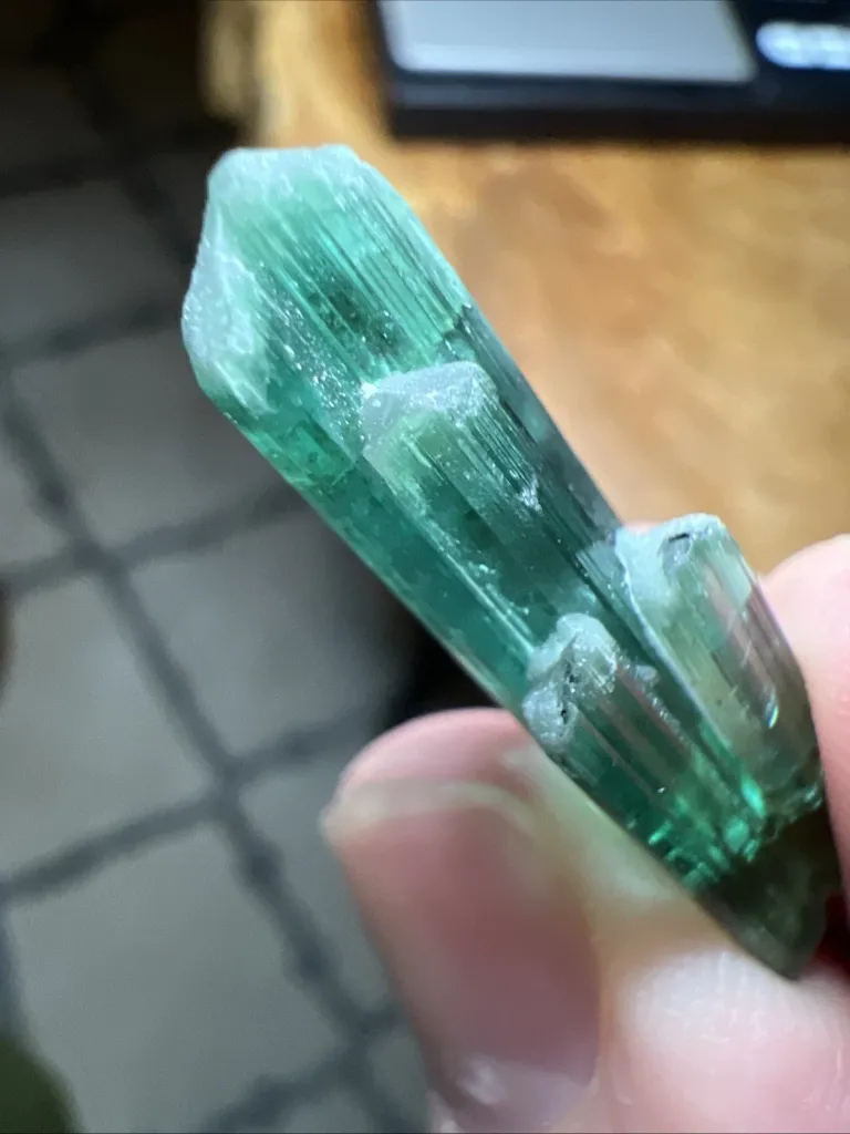 Spectacular Glowing Electric Blue Tourmaline from Afghanistan - 10075 - image 4