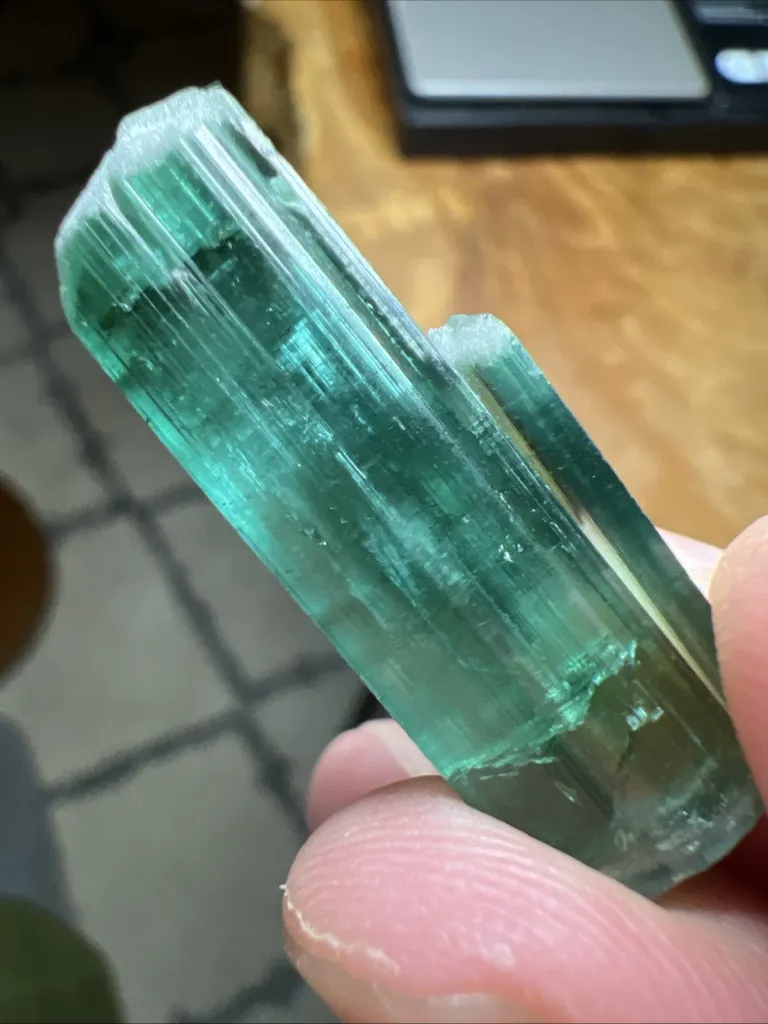 Spectacular Glowing Electric Blue Tourmaline from Afghanistan - 10075 - image 3