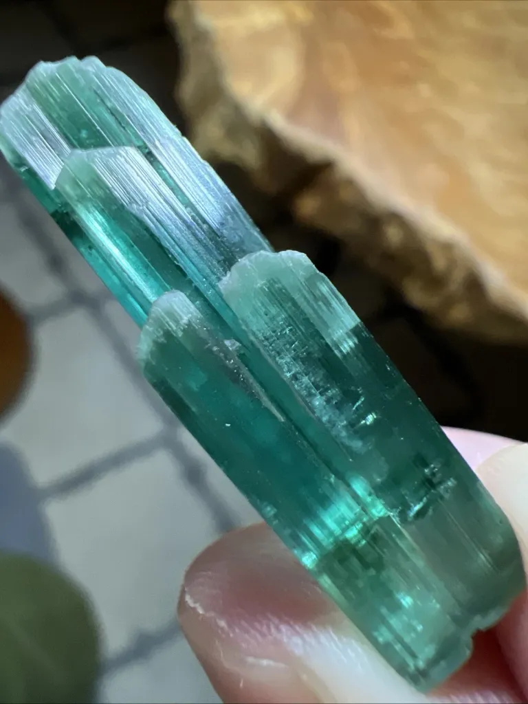 Spectacular Glowing Electric Blue Tourmaline from Afghanistan - 10075 - image 2
