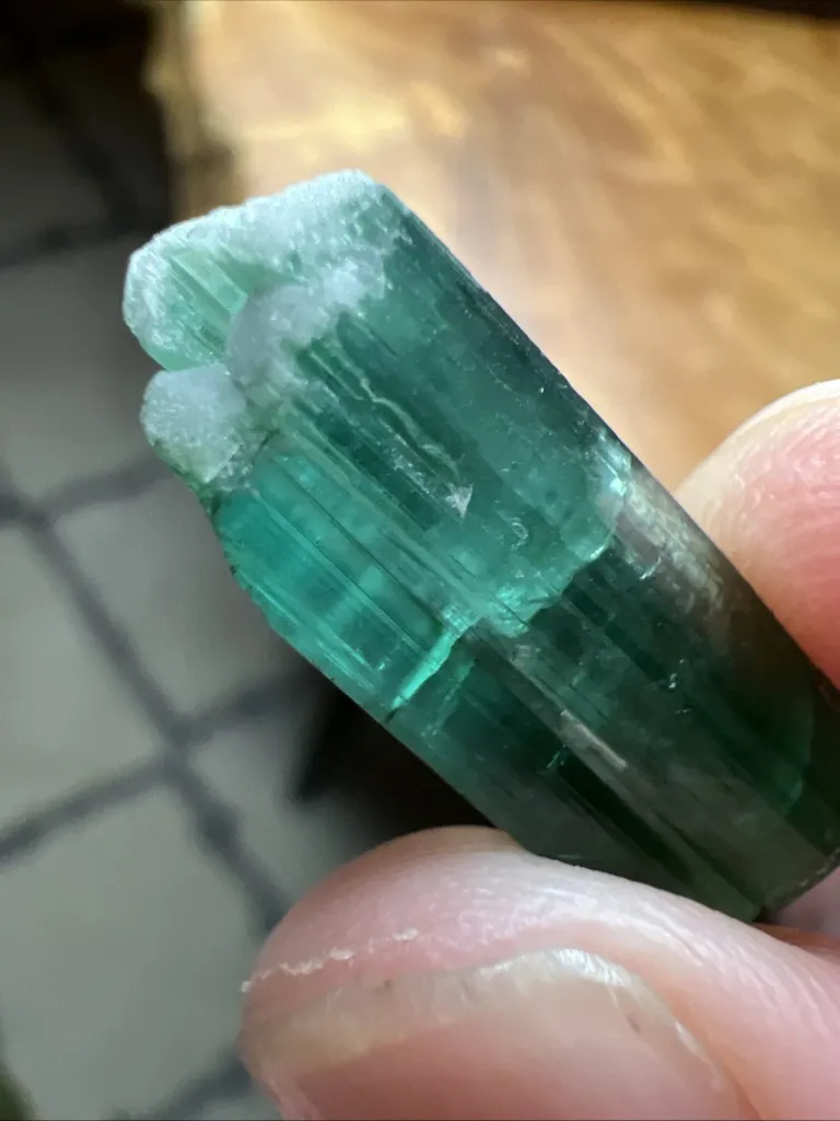 Spectacular Glowing Electric Gemmy Blue Tourmaline from Afghanistan - 10076 - image 3