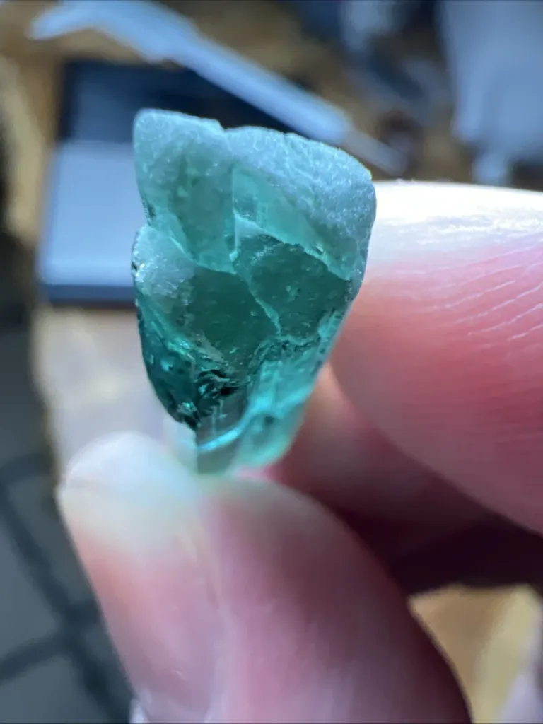 Spectacular Glowing Electric Gemmy Blue Tourmaline from Afghanistan - 10076 - image 6