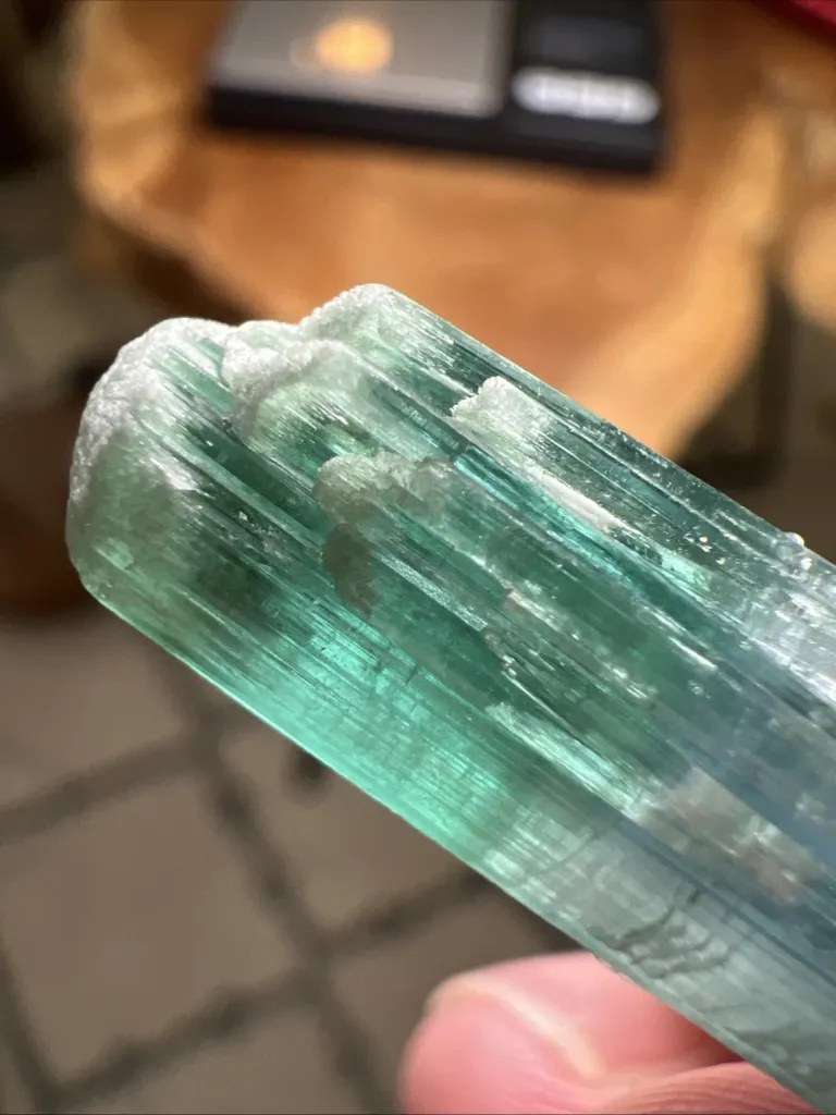 Spectacular Zoned Electric Blue Tourmaline from Afghanistan - 10073 - image 5
