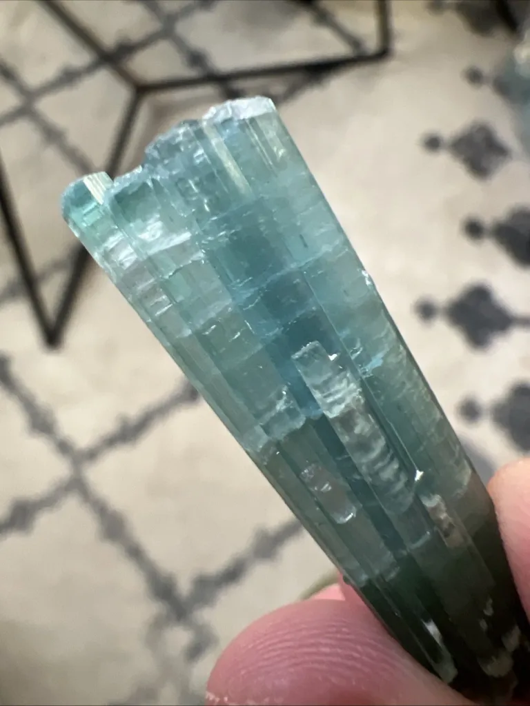 Spectacular Zoned Electric Blue Tourmaline from Afghanistan - 10073 - image 6