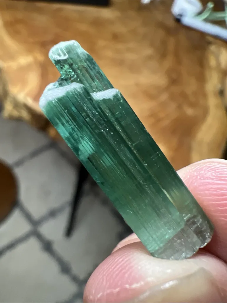 Spectacular Zoned Electric Blue Tourmaline from Afghanistan - 10074 image