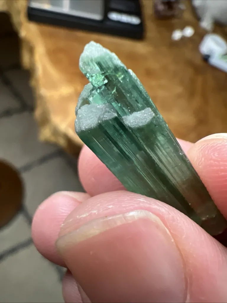 Spectacular Zoned Electric Blue Tourmaline from Afghanistan - 10074 - image 3