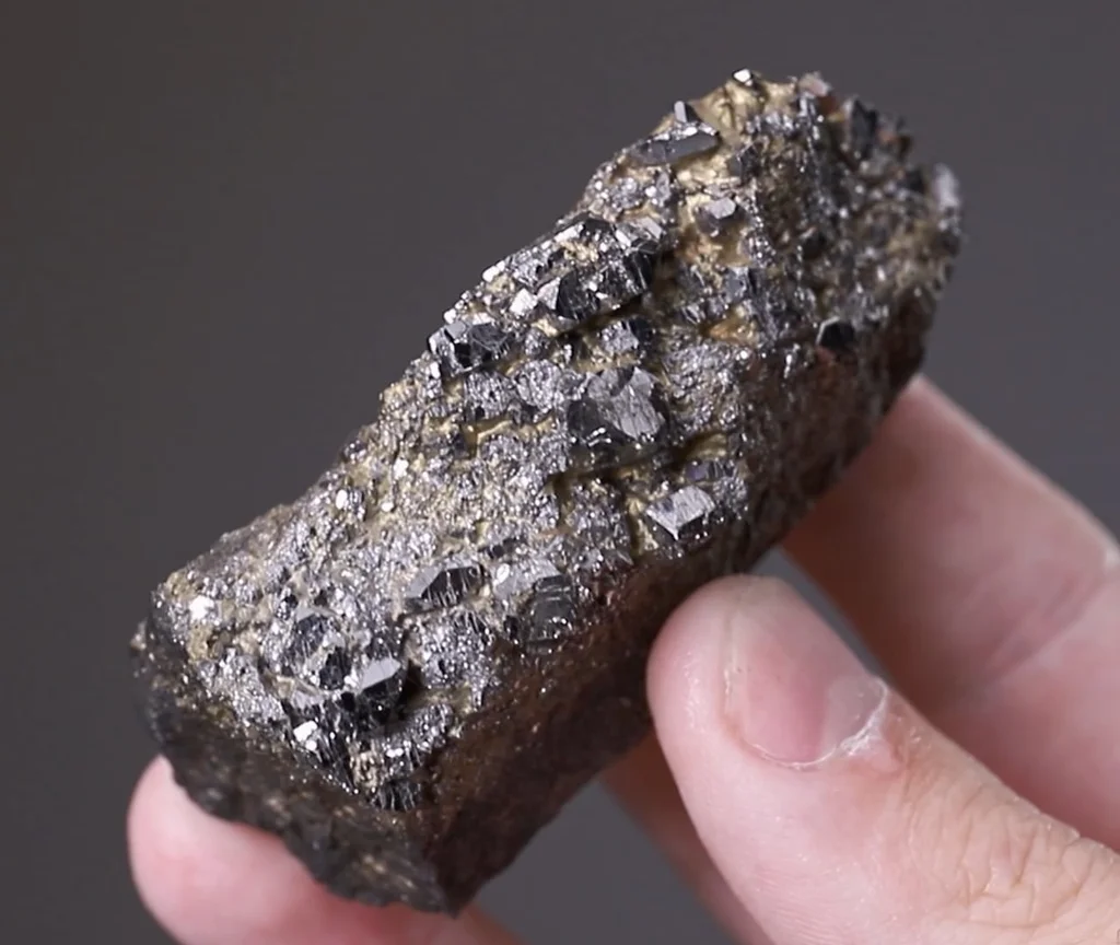Sperrylite from Oktyabrsky Mine, Talnakh Cu-Ni Deposit, Norilsk-Talnakh Mining Region - image 1
