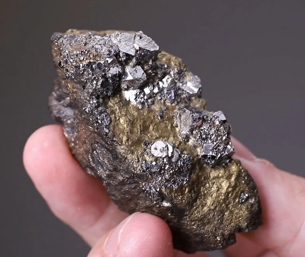 Sperrylite from Oktyabrsky Mine, Talnakh Cu-Ni Deposit, Norilsk-Talnakh Mining Region - image 1