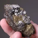 Sperrylite from Oktyabrsky Mine, Talnakh Cu-Ni Deposit, Norilsk-Talnakh Mining Region - image 1