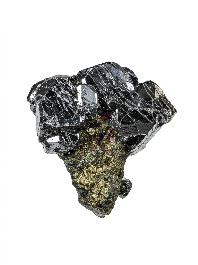Sperrylite from Talnakh Cu-Ni Deposit, Oktyabrsky Mine, Talnakh Cu-Ni Deposit, Norilsk-Talnakh Mining Region image