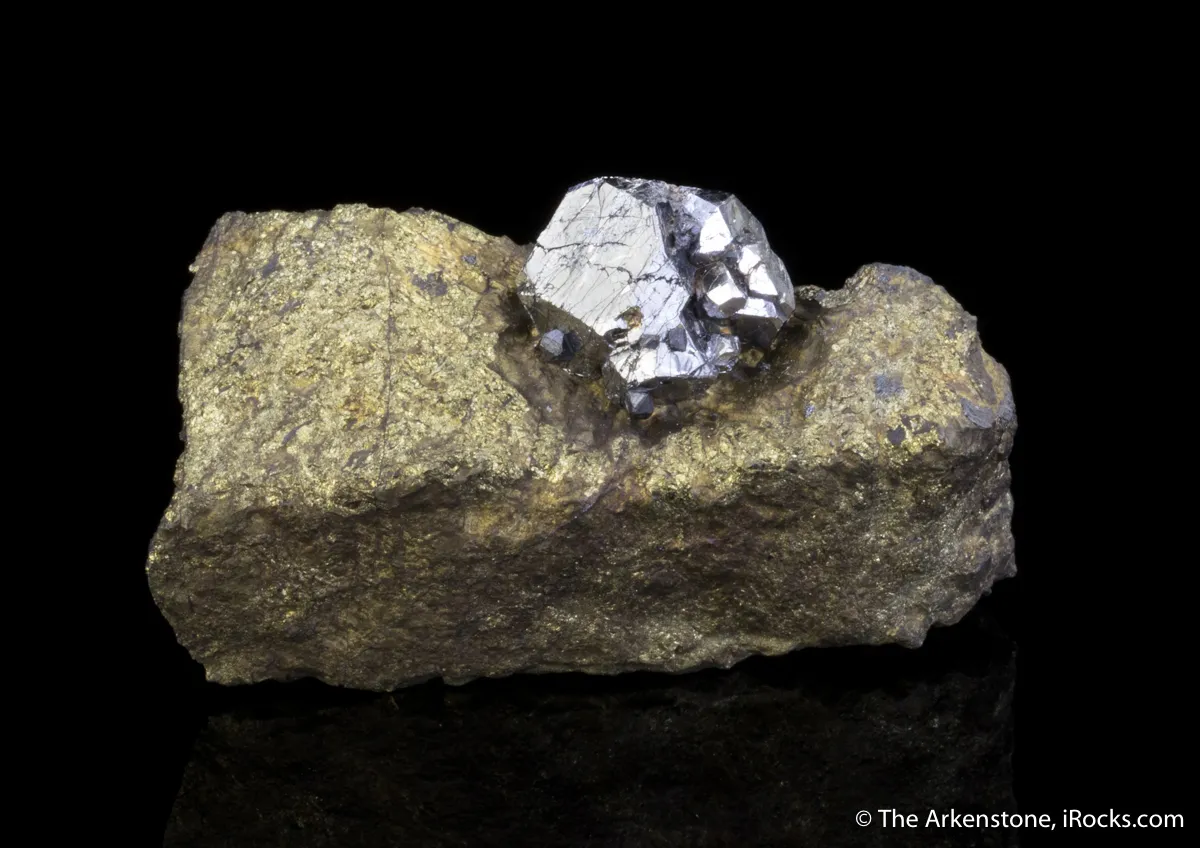 Sperrylite on Chalcopyrite - image 1