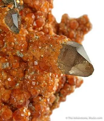 Spesartine Garnet With Smoky Quartz - image 2