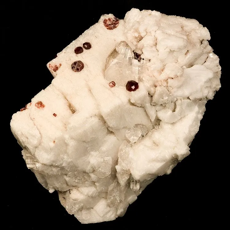 Spessartine, Albite image