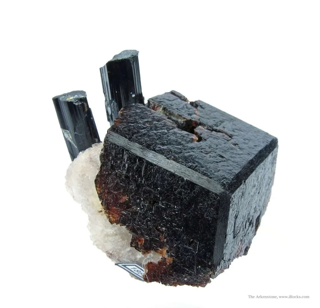 Spessartine and Schorl image