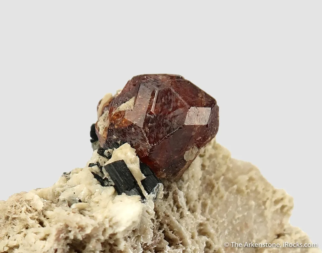 Spessartine and Schorl on Feldspar - image 3