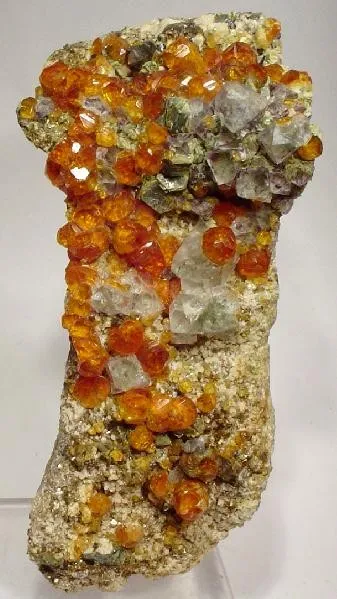 Spessartine, Fluorite, Muscovite image