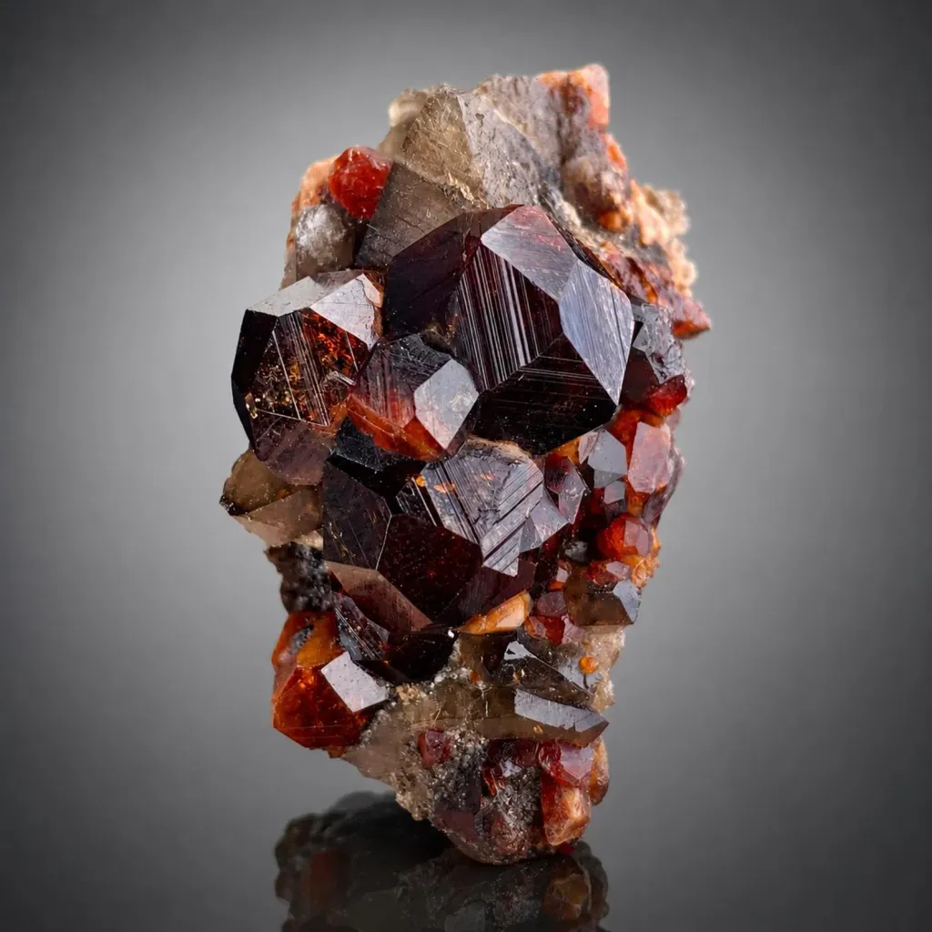 Spessartine from China, Fujian, Yunxiao Co., Tongbei, Wushan Spessartine Mine image