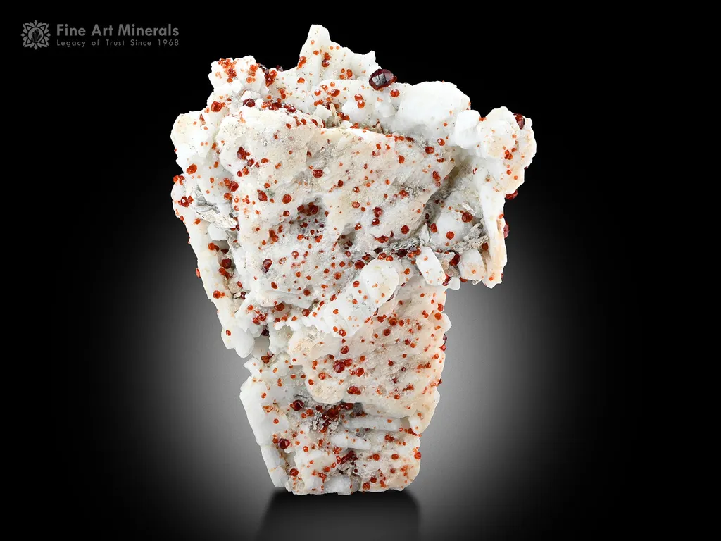 Spessartine Garnet Cluster on Feldspar Matrix from Pakistan - image 2