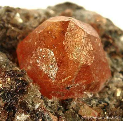Spessartine Garnet in Mica Schist - image 3