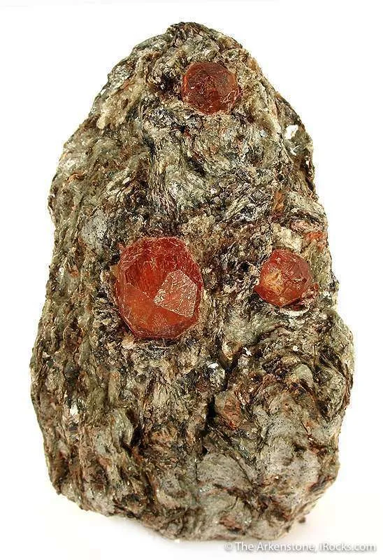 Spessartine Garnet In Mica Schist image