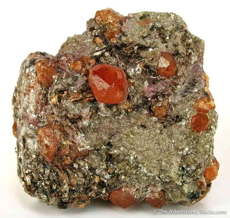 Spessartine Garnet in Mica Schist image