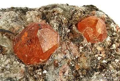 Spessartine Garnet in Mica Schist - image 2