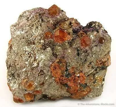 Spessartine Garnet in Mica Schist - image 2