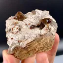 Spessartine Garnet in Smoky Quartz on Albite Matrix from China, Fujian - image 7