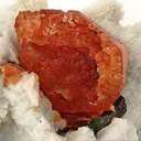 Spessartine Garnet on Albite - image 3