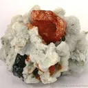 Spessartine Garnet on Albite - image 1