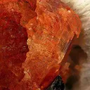 Spessartine Garnet on Albite - image 4