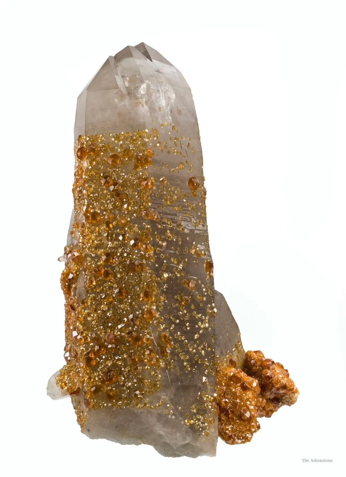Spessartine Garnet on and Included in Quartz - image 5