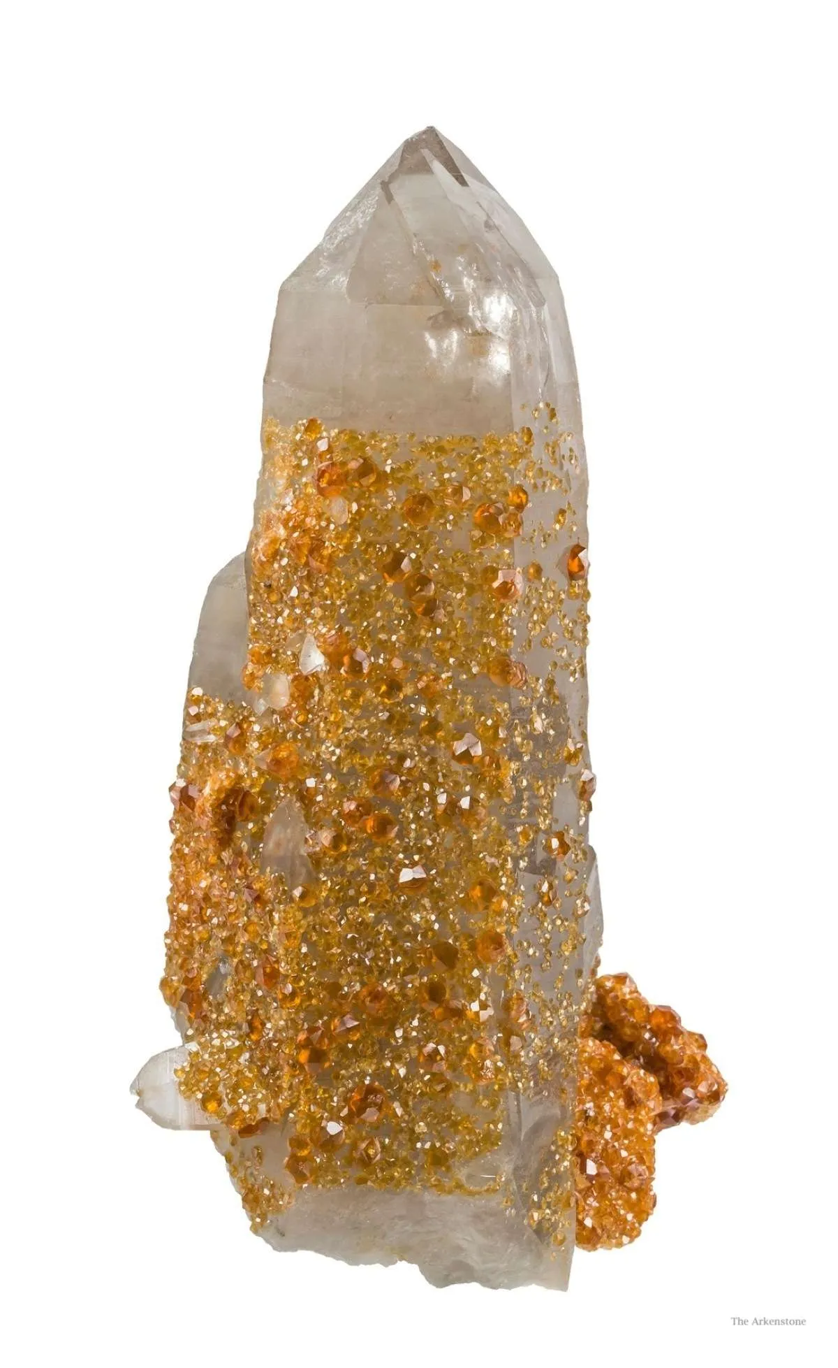 Spessartine Garnet on and Included in Quartz - image 4