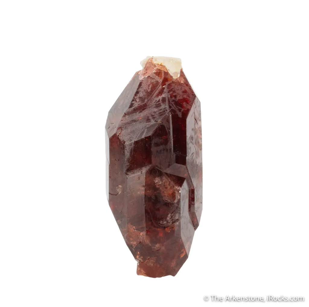 Spessartine Garnet on Fluorapatite image