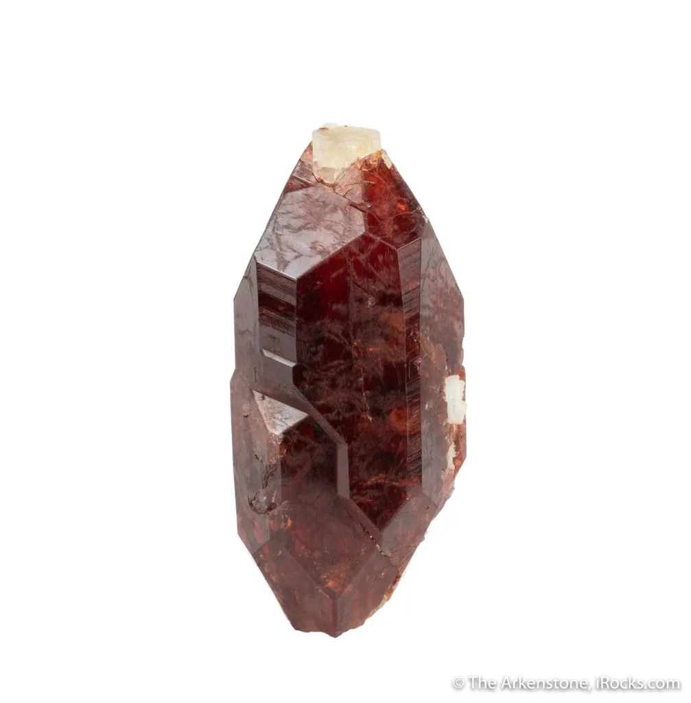 Spessartine Garnet on Fluorapatite - image 2
