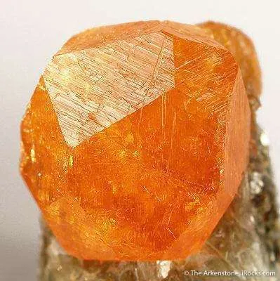 Spessartine Garnet on Muscovite - image 3
