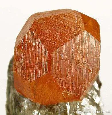 Spessartine Garnet on Muscovite - image 4
