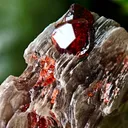 Spessartine Garnet on Muscovite from Skardu, Pakistan - image 4