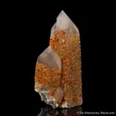 Spessartine Garnet on Quartz - image 6