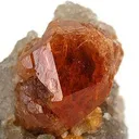 Spessartine Garnet on Quartz - image 2