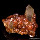 Spessartine Garnet on Quartz - image 7